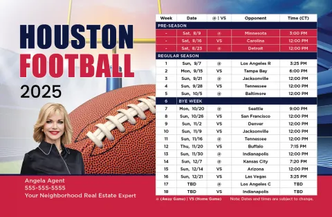2025 Football Schedule - Houston