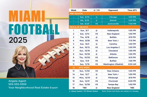 2025 Football Schedule - Miami