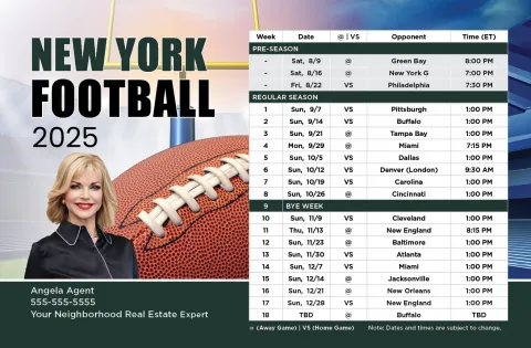 2025 Football Schedule - New York J