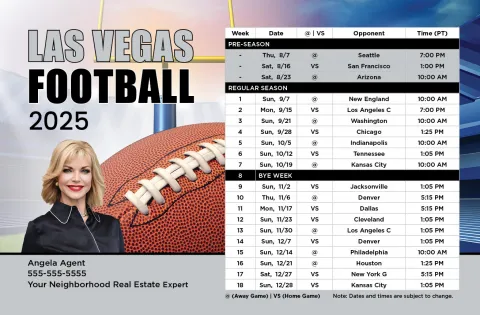 2025 Football Schedule - Las Vegas