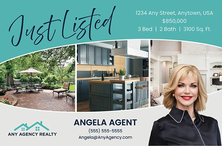 Modern Elegance Postcard Front Sample